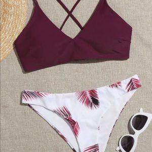 NWT Palm Print Bikini